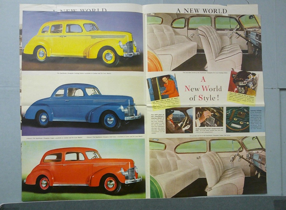 1939 Studebaker Champion Sales Catalog