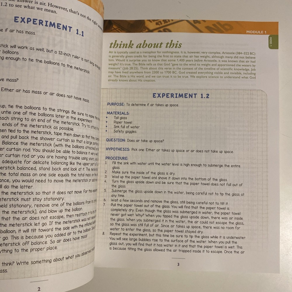 #1 Apologia Exploring Creation With Chemistry Third Edition Textbook
