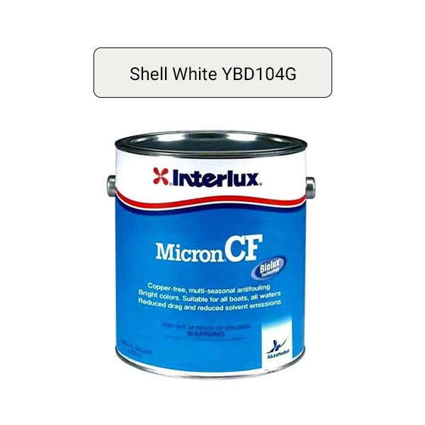Interlux  Micron CF Bottom Paint White 1 Gallon YBD104G