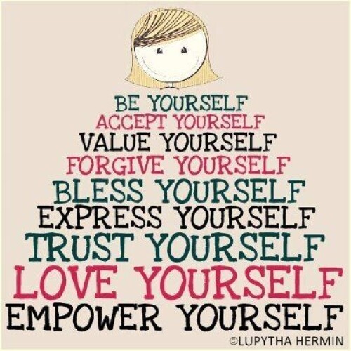 Be Yourself Accept Value Bless Express Trust Love Empower YOURSELF MAGNET