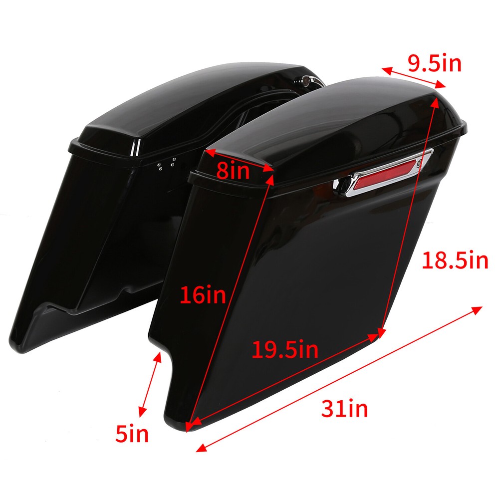 5" Extended Hard Saddlebags Conversion Bracket For 2004-2014 Harley XL1200C