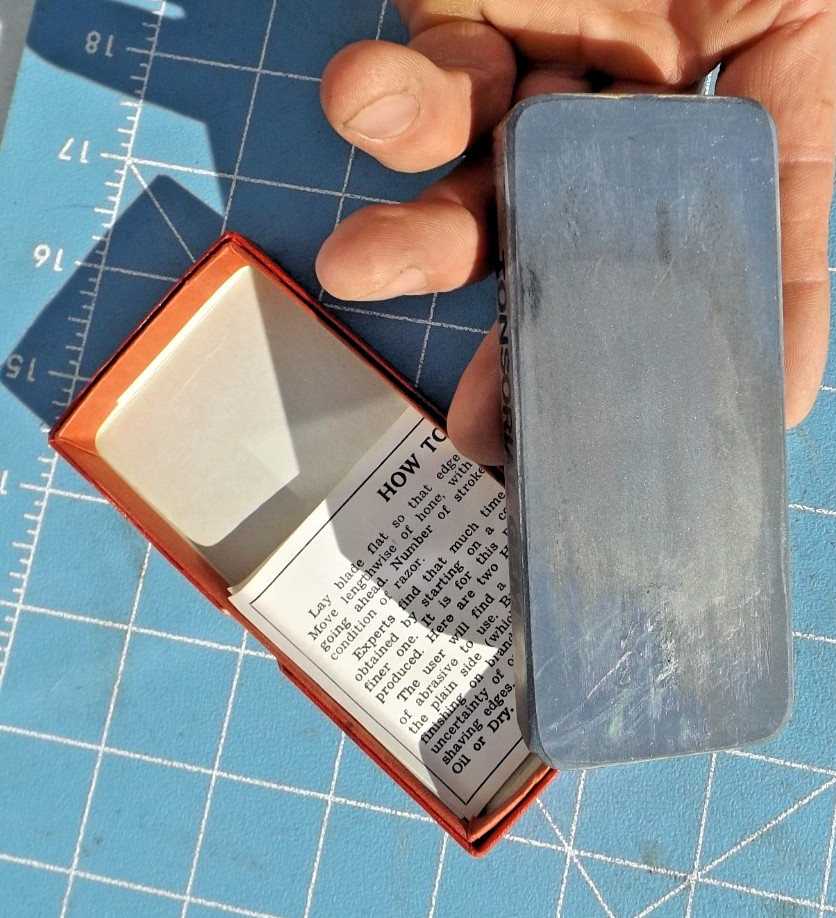 Used Tonsorial Gem Sharpening Stone with Original Box