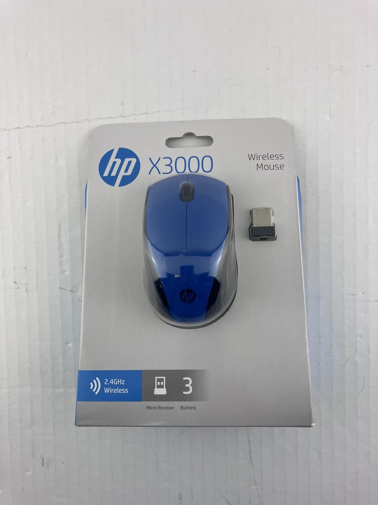 N4G63AA HP X3000 Cobalt Blue Wireless Mouse