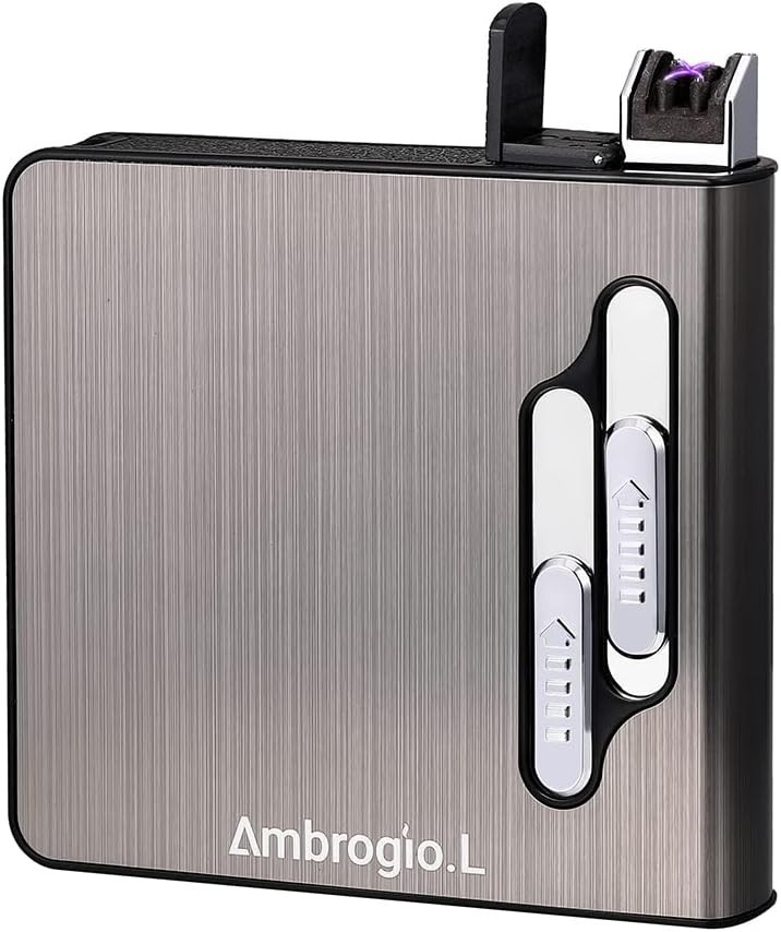 Full Pack 20 Regular Cigarettes Case Box Automatic Ejection Holder with Dual ...