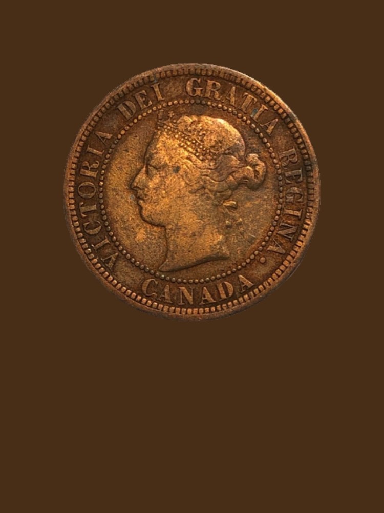 1882 H Canada Large One Cent Coin - Fine