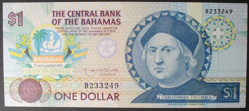 Bahamas P50a Dollar Choice UNC