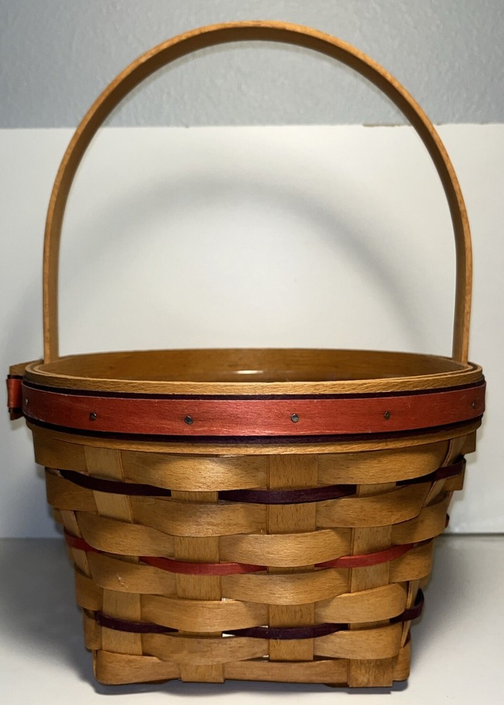 Longaberger 1995 "HAPPY EASTER" Basket~ With Protector & Original Paperwork