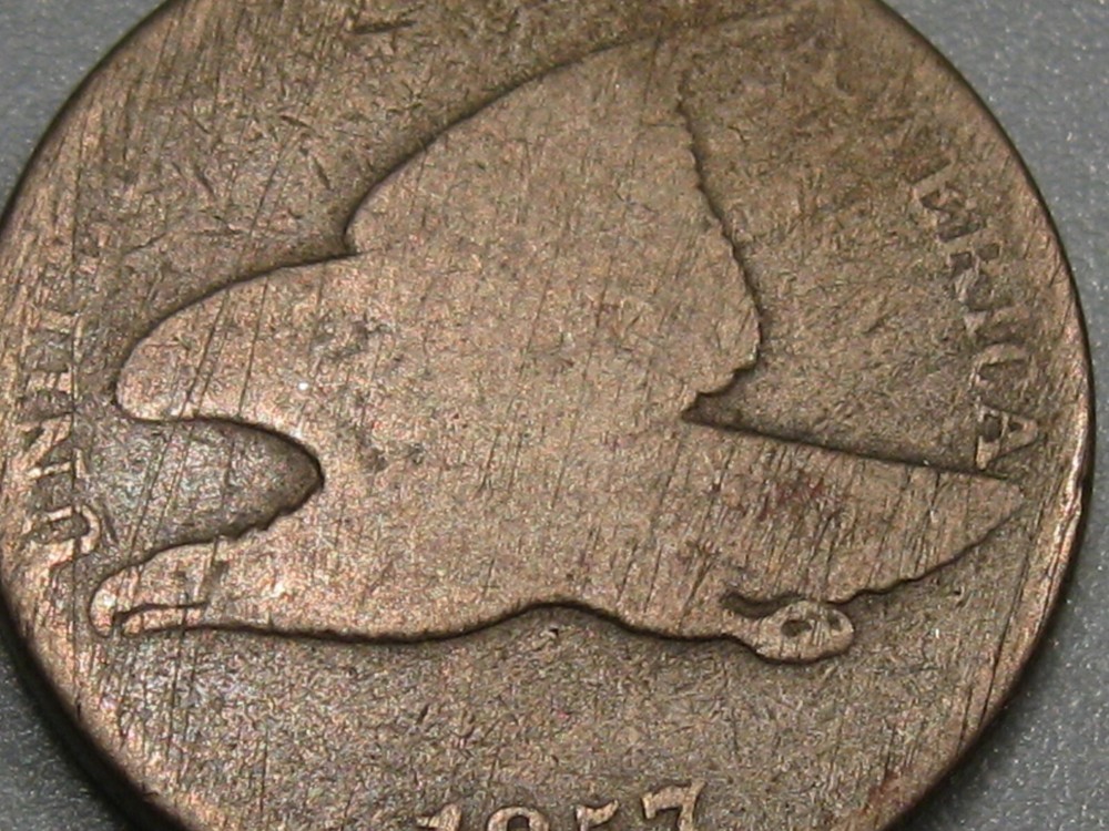 1857 Flying Eagle Penny. #78