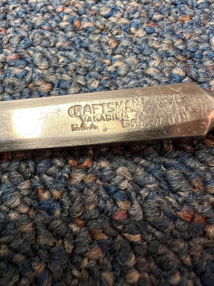 Vintage Craftsman Vanadium bevel-edge chisel, 1/2", BP code, very nice