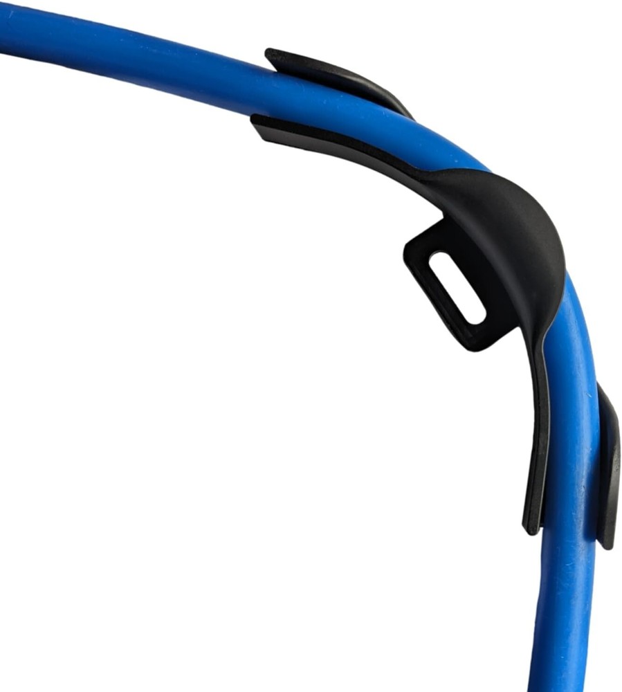 3 Pack 1/2" Plastic PEX Pipe 90 Degree Bend Support with Mounting Plate