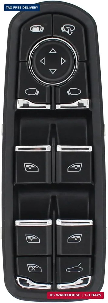 Front Left Master Power Window Switch for Porsche Panamera 2011-2016 Macan 15-24