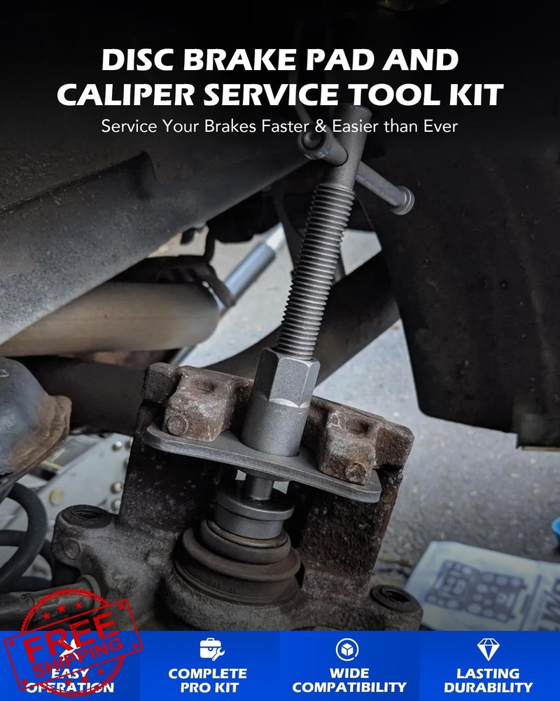 Orion Motor Tech 24pc Brake Caliper Compression Tool Set Wind Back