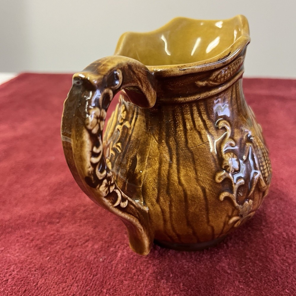 Creamer With Rooster And Corn Cob