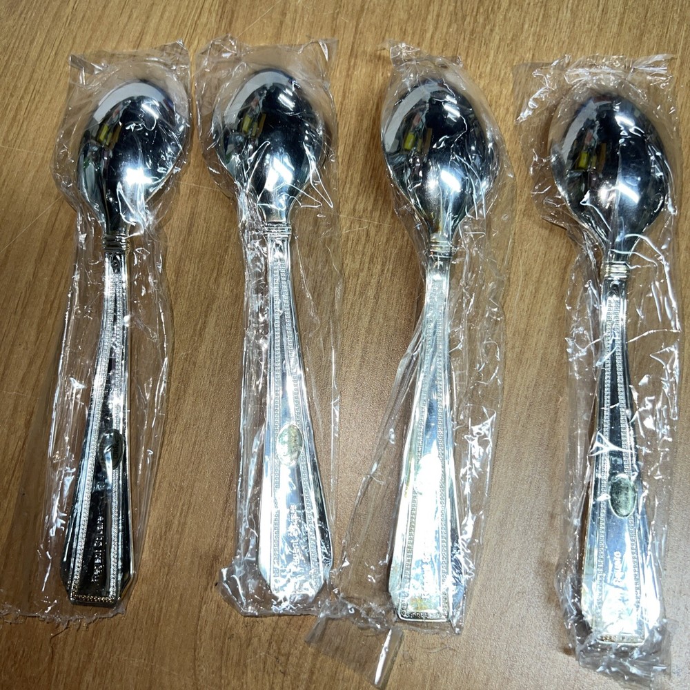 VTG. 20-PC. SILVER PLATED FLATWARE SET 4-PLACE SETTINGS REGENT SQUARE SEALED