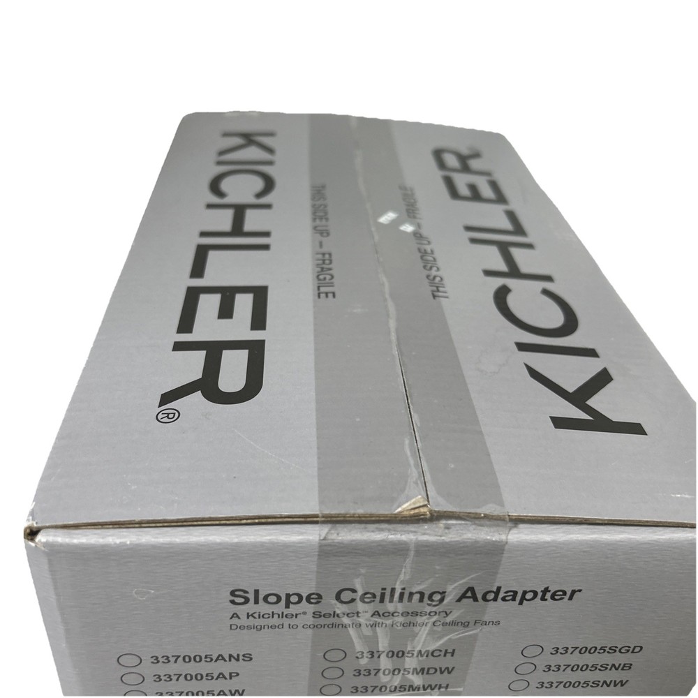 Kichler Slope Adapter, Distressed Black - 337005DBK