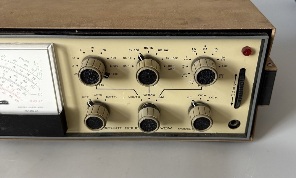 Power Tested Only — Heathkit IM-25 Solid State VOM — See Description