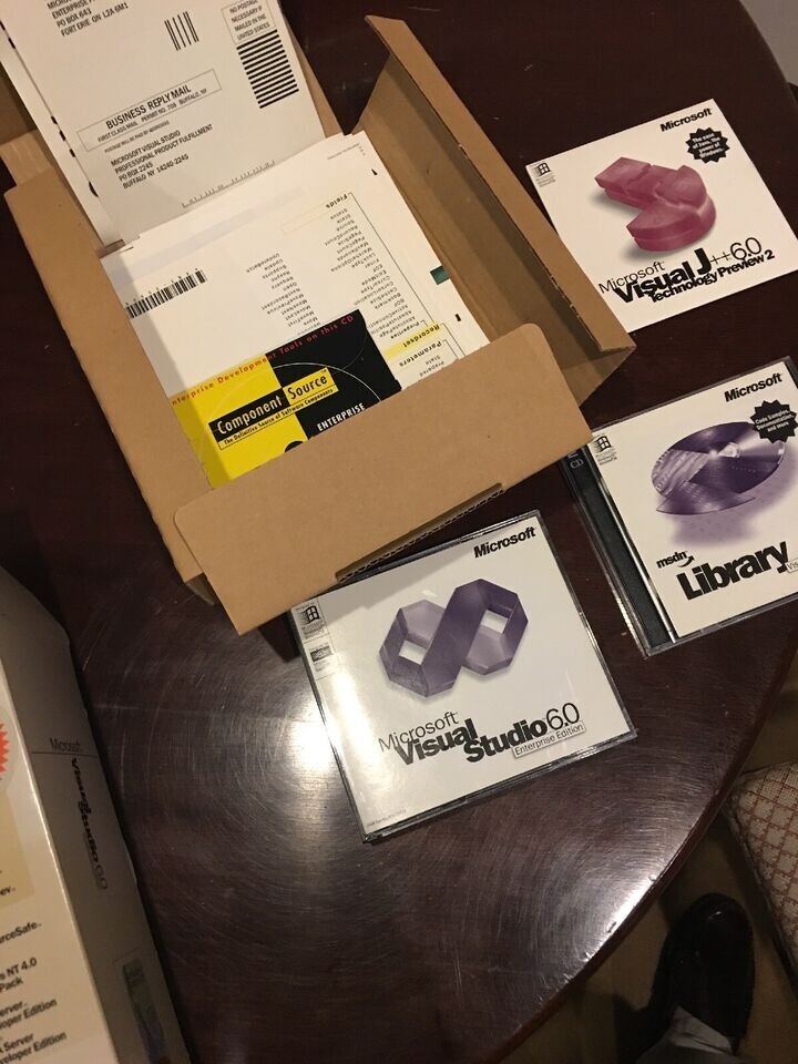 RARE AUTHENTIC Genuine Microsoft Visual Studio 6.0 Enterprise Edition 620-00139