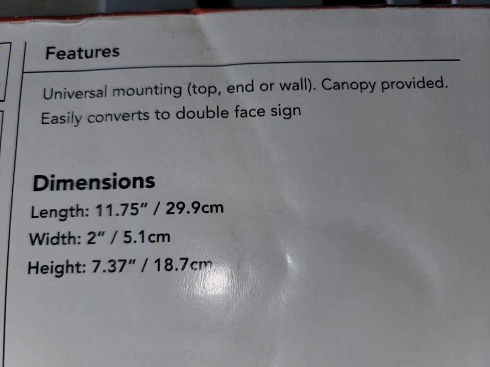 Exit Sign Lithonia Emergency Led Lighting Quantum Thermoplastic With Red Letters