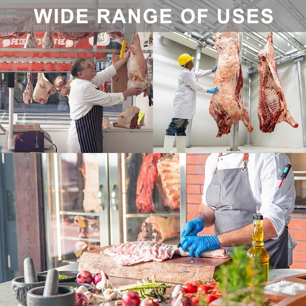 BOLEX Professional Bone Dust Scraper, Square Meat Scraper,White Poly White