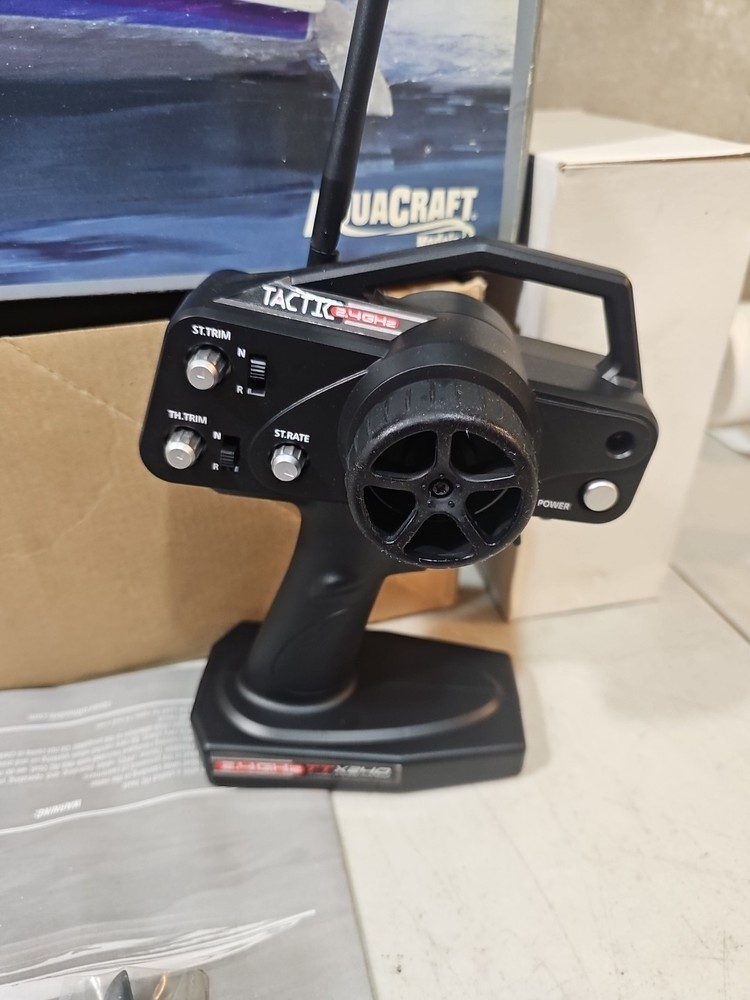 Aquacraft Minimono Brushless Electric RC Boat W/Controller & Box Complete TESTED