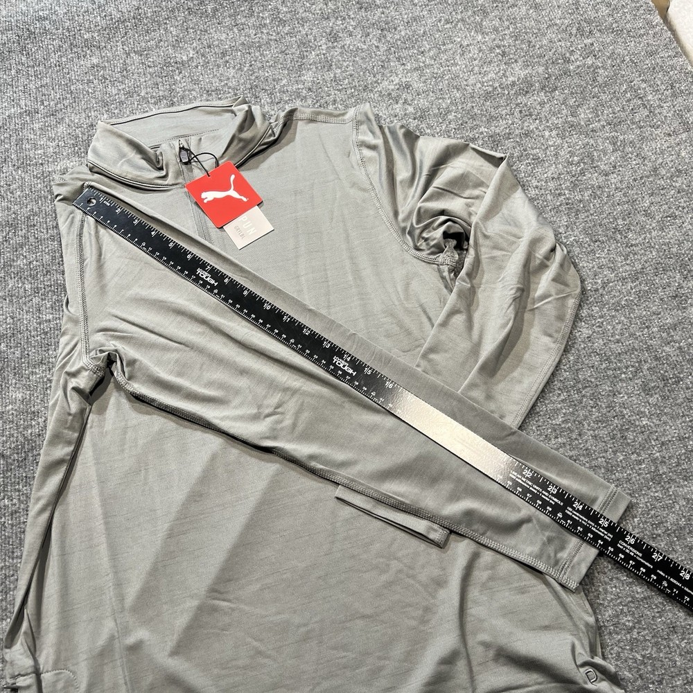 Puma 1/4 Zip Small Gray Cloudspun Pullover
