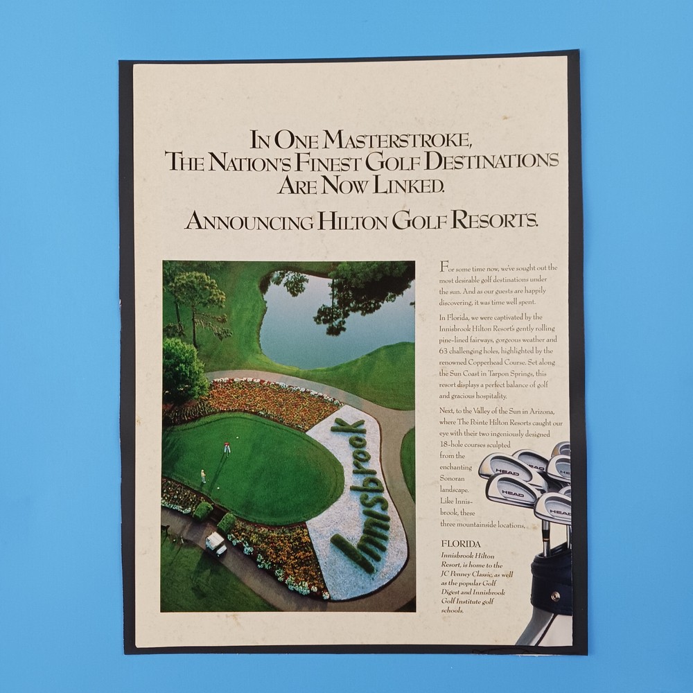 1994 Hilton Golf Resorts 2-Page Print Advertisement