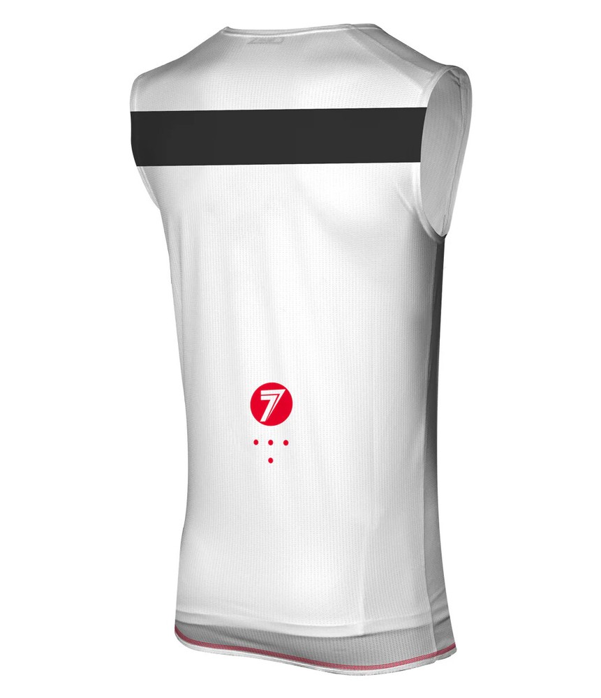 NEW SEVEN RACE KIT SUIT ZERO ECHELON WHITE RED WITH COMPRESSION MX MOTOCROSS