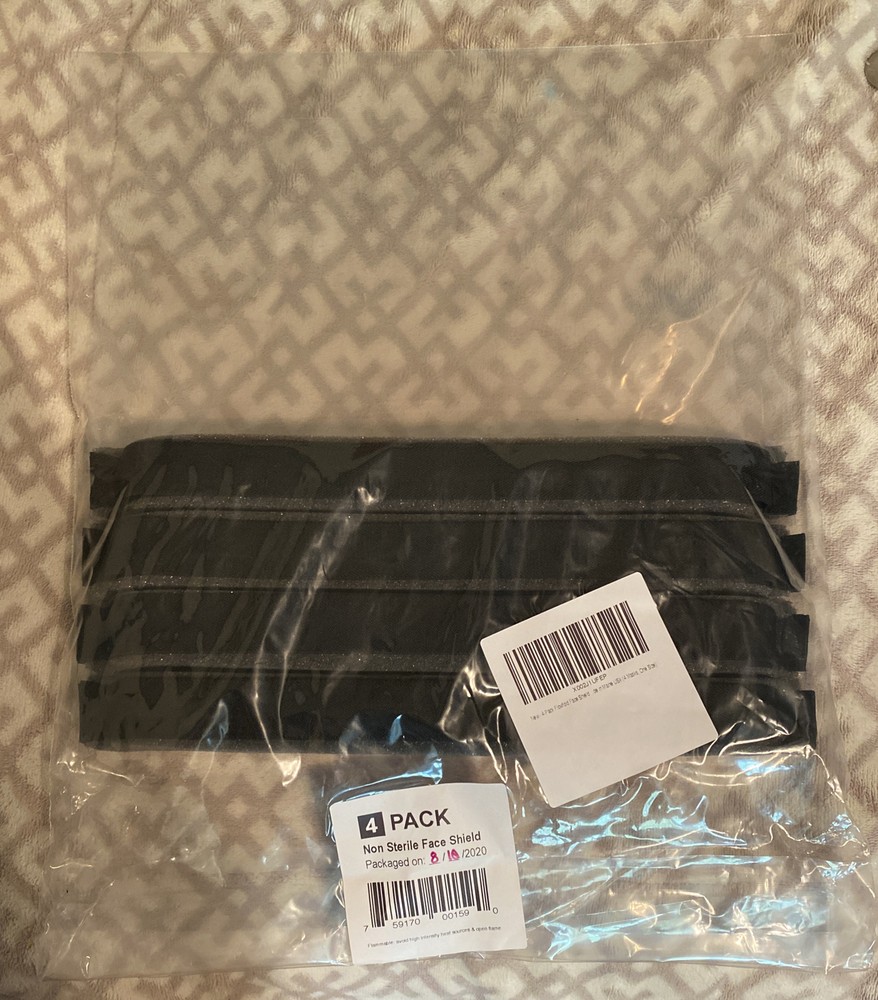 4-Pack Flowfold Face Shield Masks - Protective Face Shields Full Face Clear in