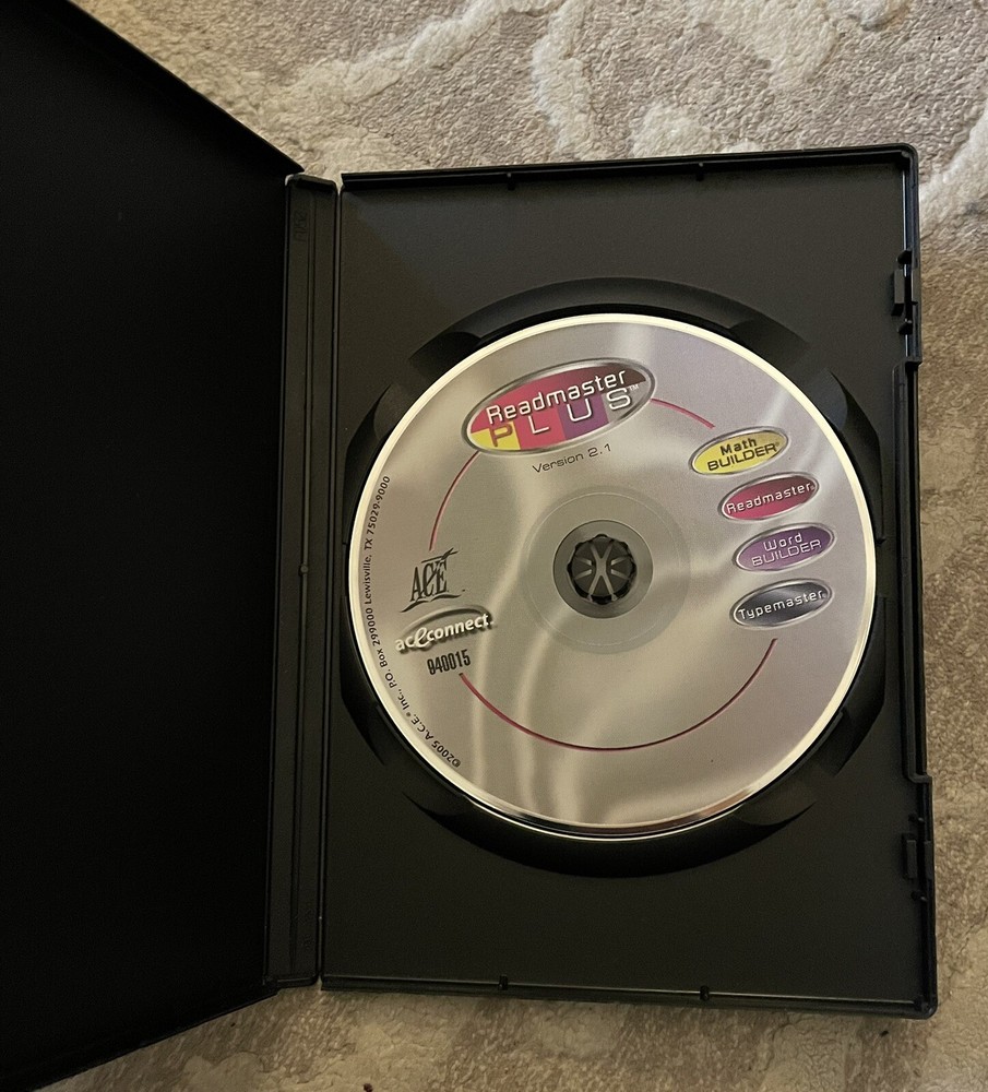 Readmaster plus Math & Word Builder PC CD ROM ACE PACE