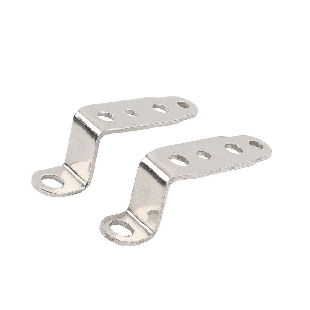 2x Silver Mounting Bracket Fog Driving Light Bracket Headlight Support Holder