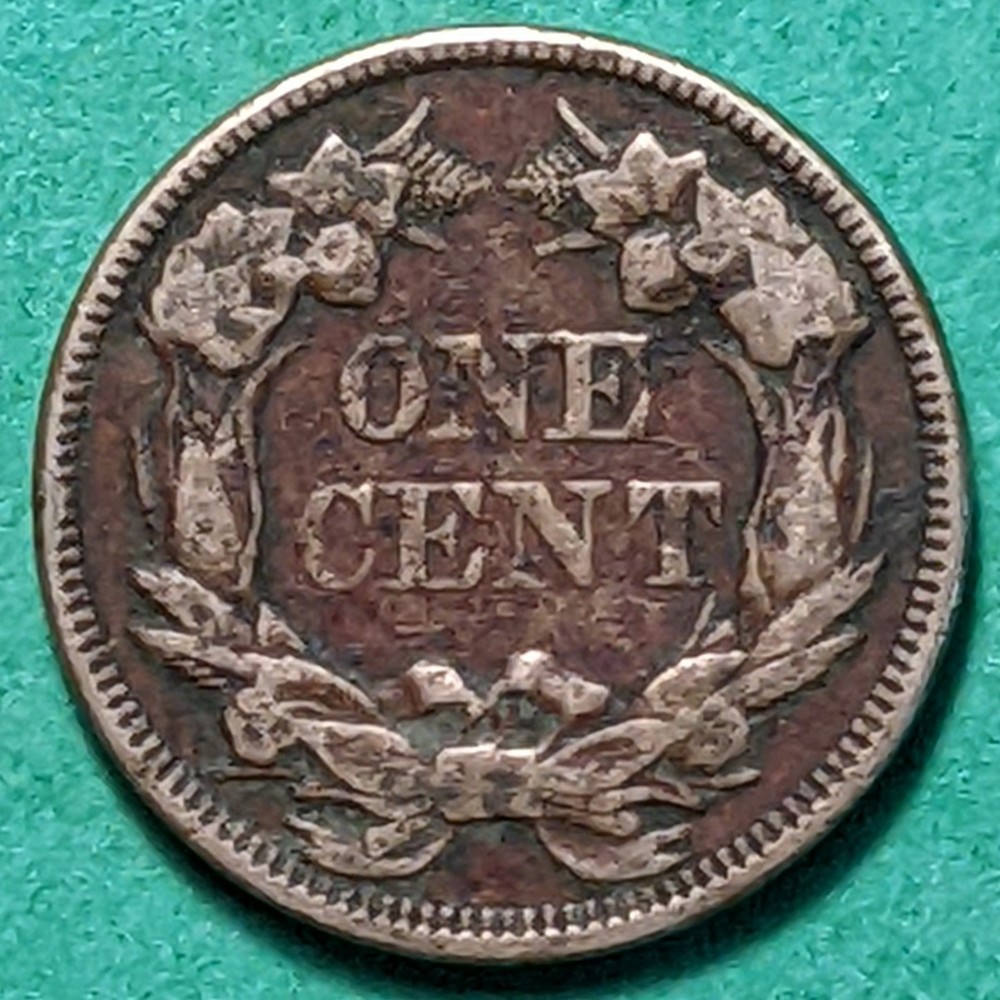 1857 Flying Eagle Small Cent, ungraded.
