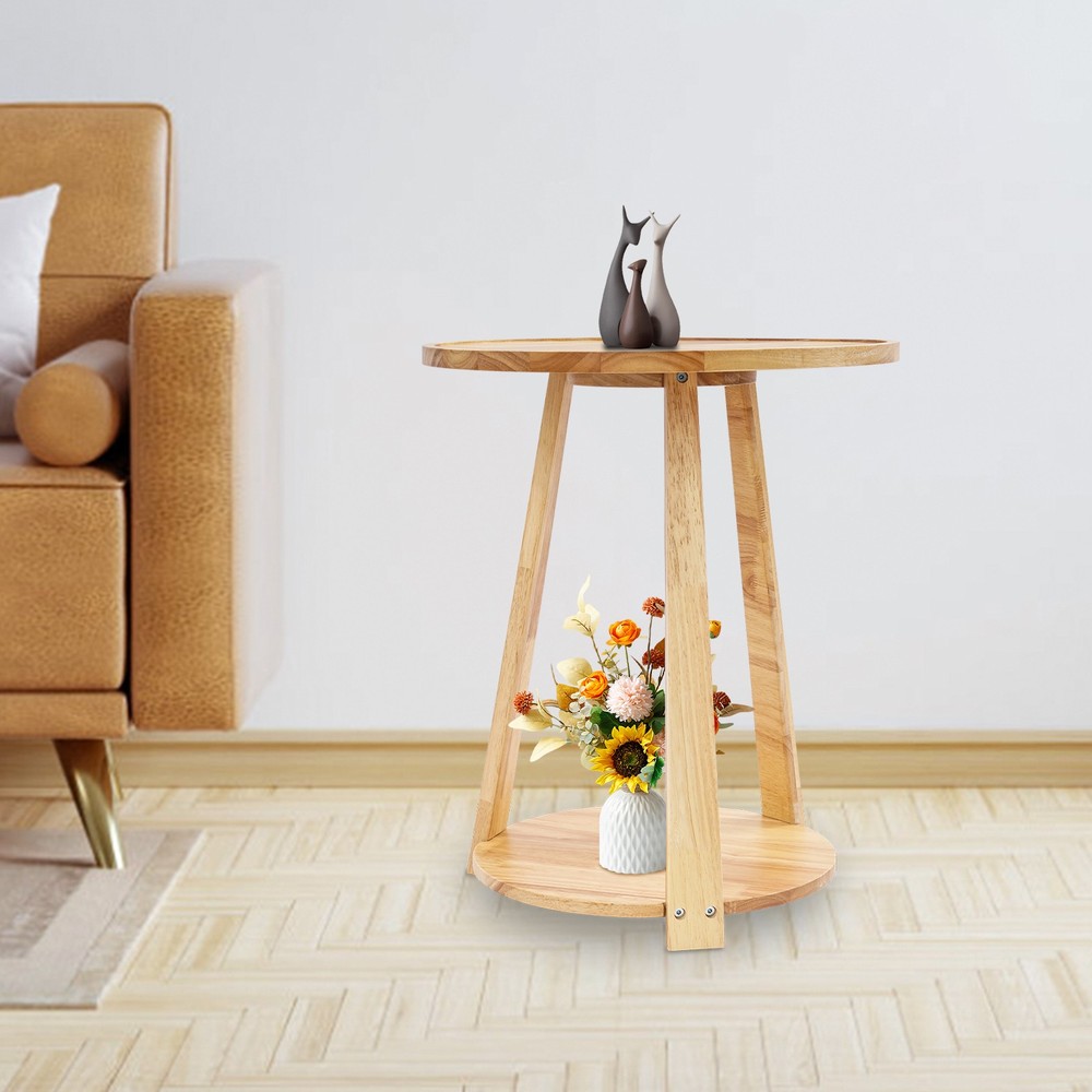 Small Round Side Table, Side Table for Small Spaces, Modern Couch End Table