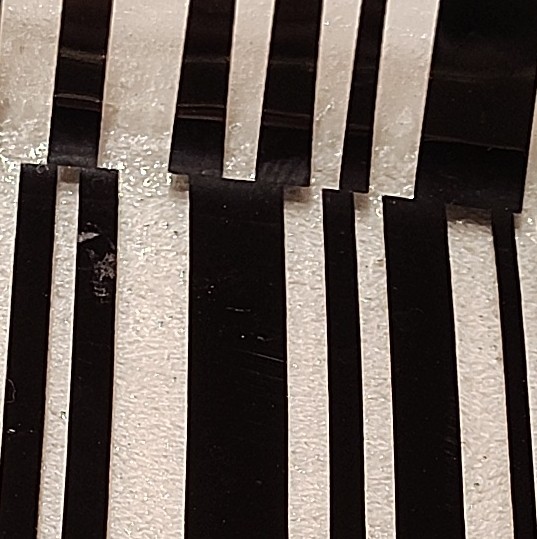 Black Beige Striped Woven Fabric Material