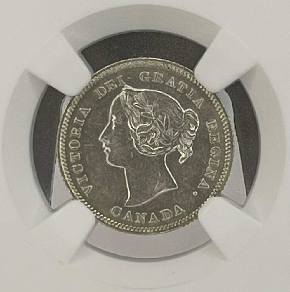 1900 Canada 5 Cents NGC MS 62