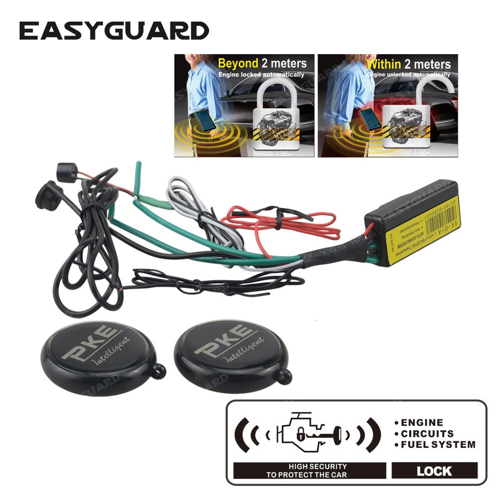 EASYGUARD RFID car Wireless Immobilizer Security System Engine Auto Lock/Unlock