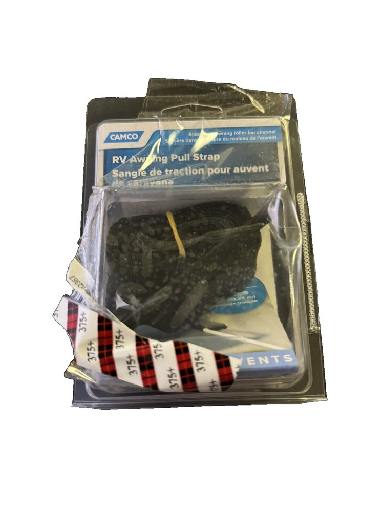 Camco 42505 RV Patio Awning Pull Strap , Black