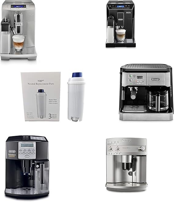 NRP Coffee Water Filter DLSC002 Replacement for Delonghi Espresso Coffeemaker EC
