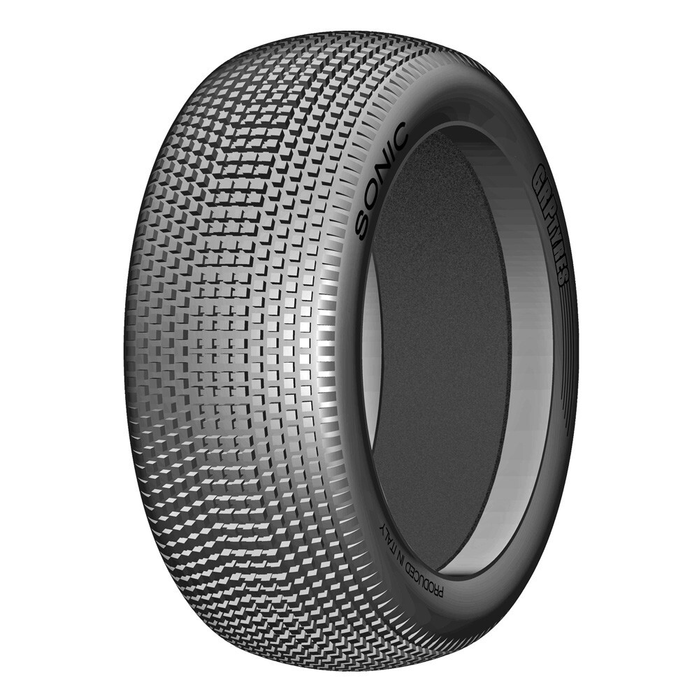 NEW GRP 1:8 Buggy SONIC X ExtraSoft Donut Tires with Insert (2) : Front / Rear