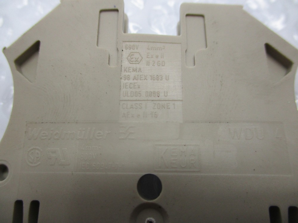 WEIDMULLER WDU 4 TERMINAL BLOCK UNMP