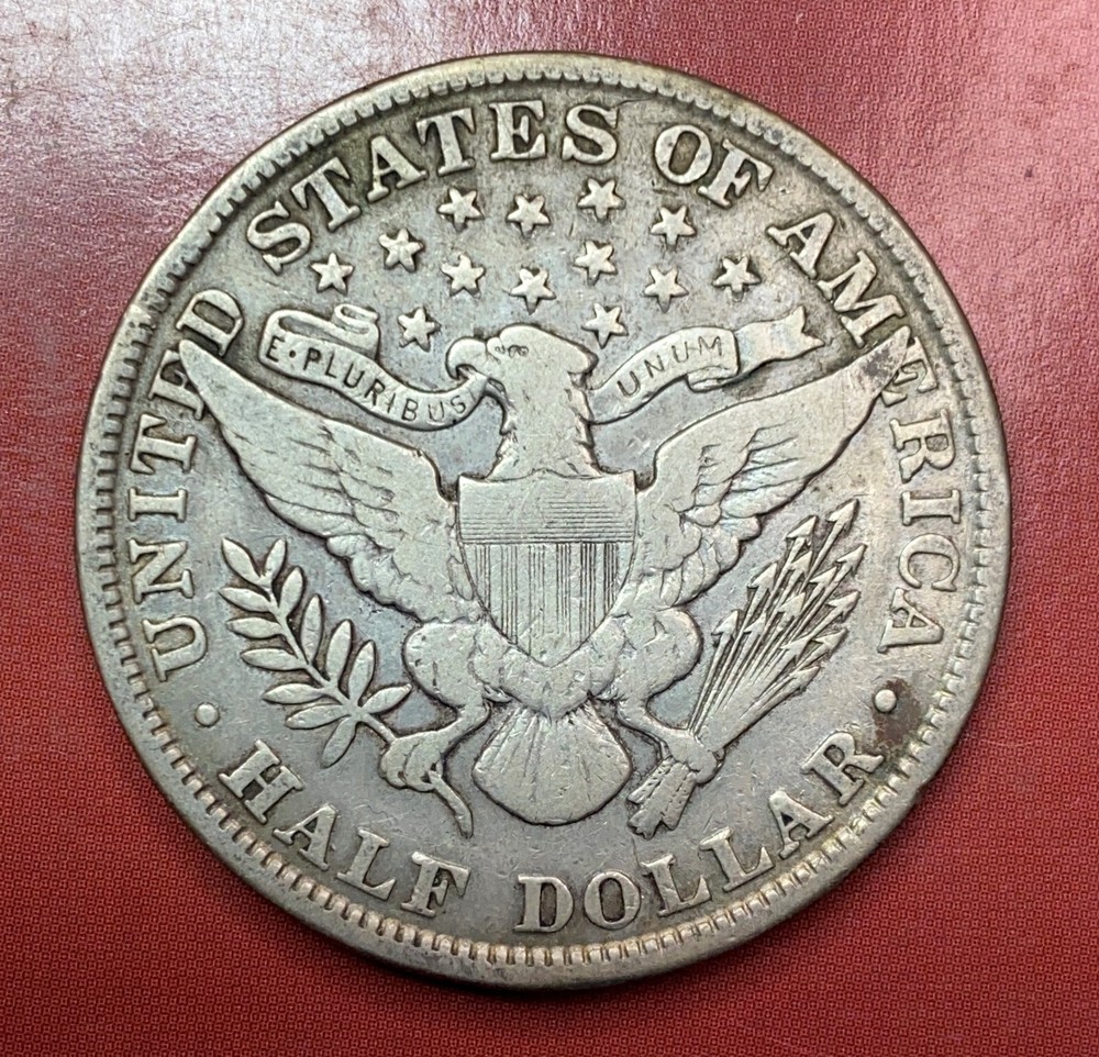 VF 1901 Barber Half Dollar