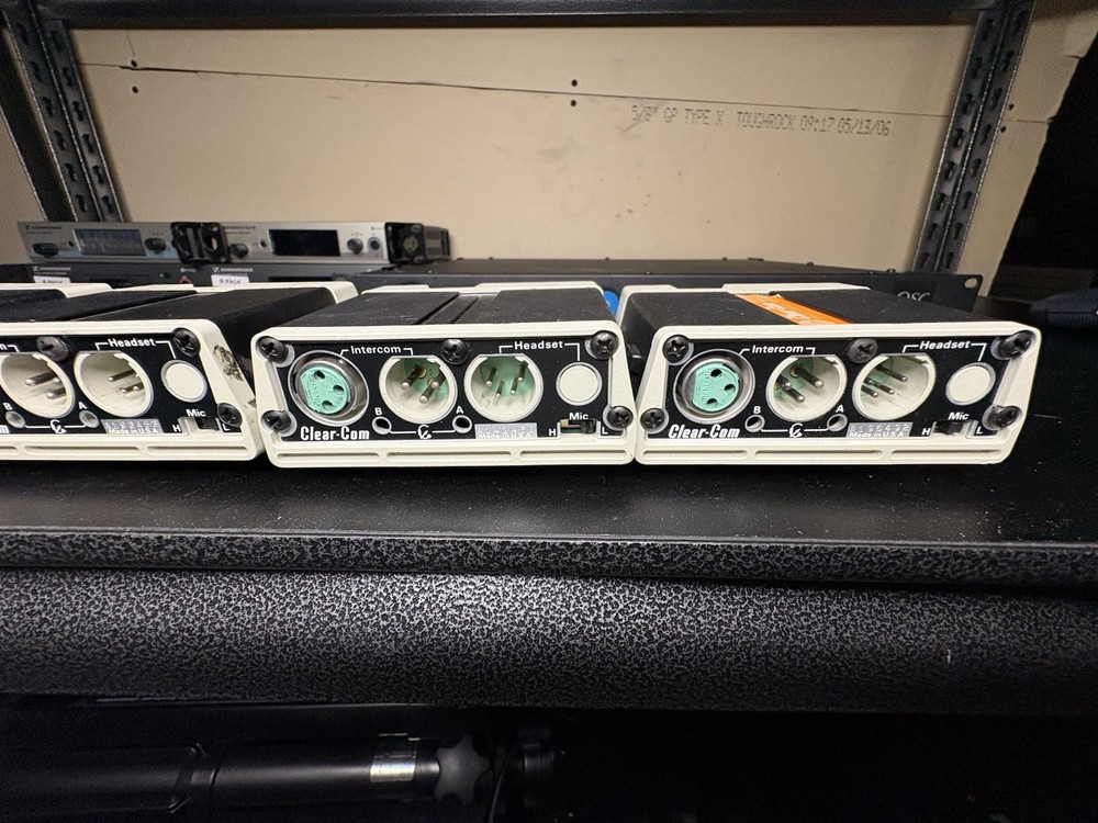 Lot Of 4 Clear-Com Intercom Systems MODEL 501 SINGLE CHANNEL