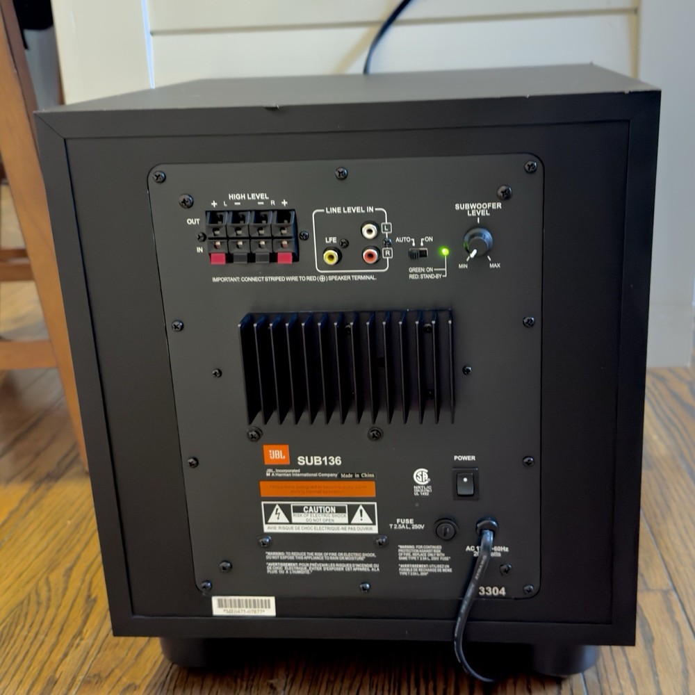 JBL SUB136 Subwoofer - Tested