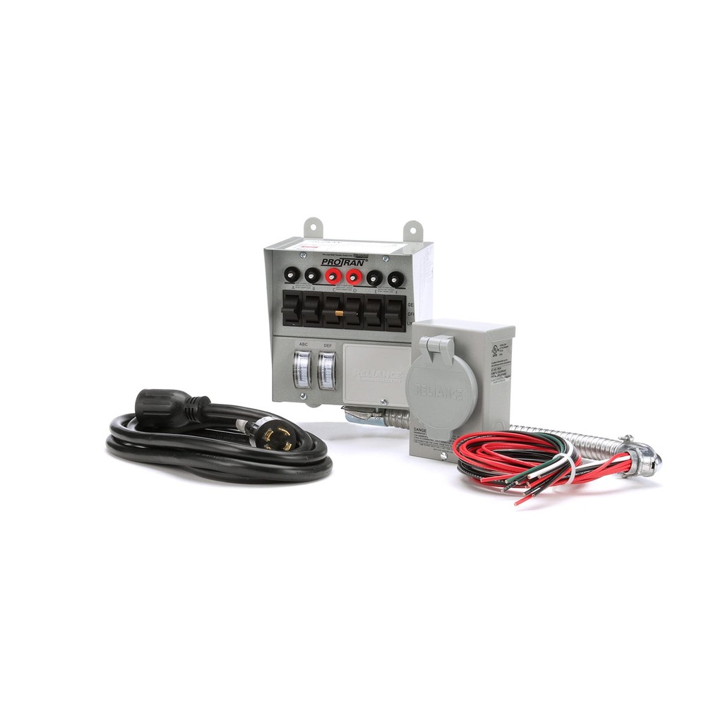 30 Amp 6-Circuit Transfer Switch Kit Gray Corded Electric