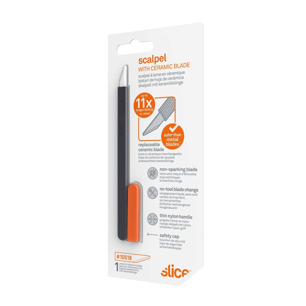Slice Scalpel 1 Pack Black with Orange