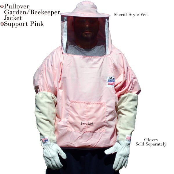 Pink Beekeeper Pullover Jacket - Extra Large, Stylish & Protective