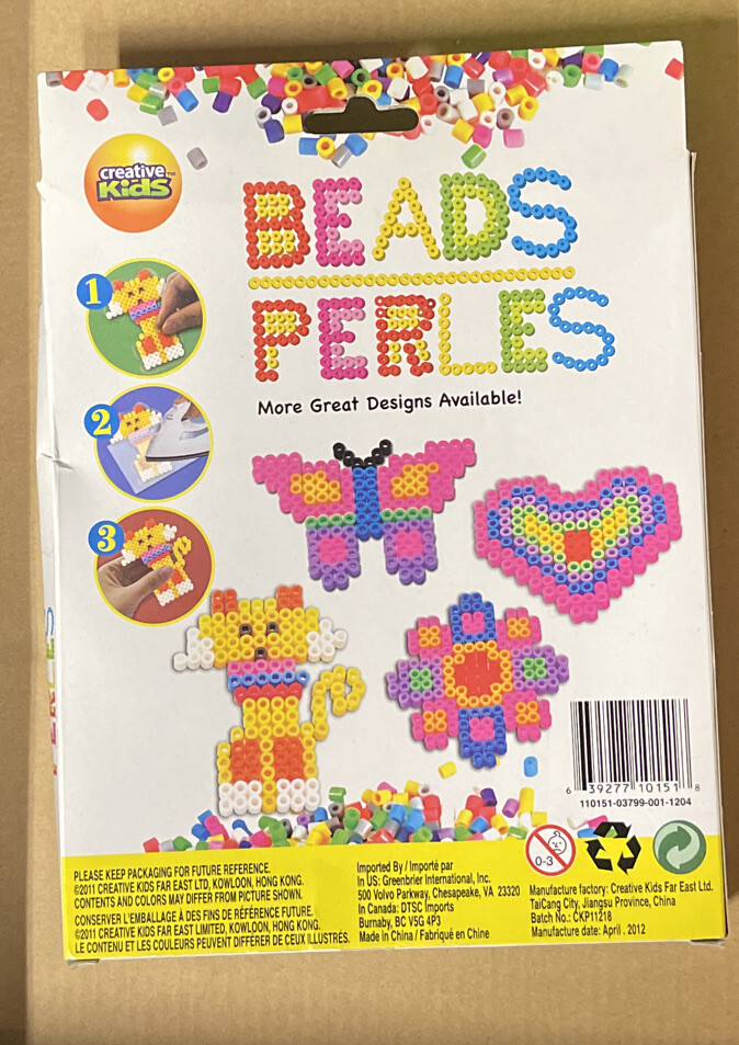 Creative Kids Bead Kit for Kids Dog NEW AA