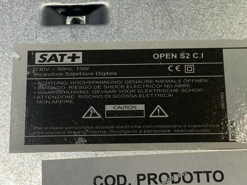 SAT+ SATELLITE DECODER - USED - FULLY WORKING - HOT BIRD-ASTRA