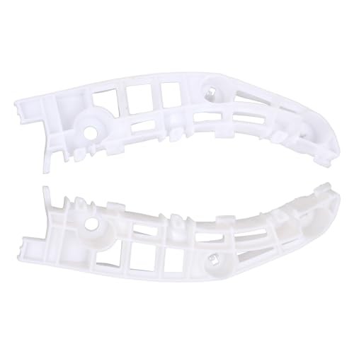 2Pcs White Front Driver and Passenger Side Bumper Bracket for Mitsubishi