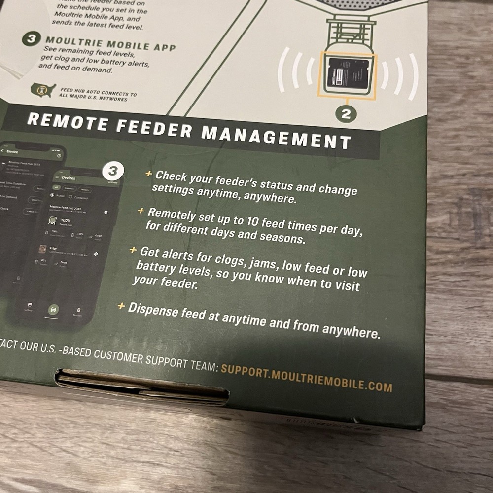 Moultrie Mobile Feed Hub Universal Cellular Timer - New Sealed Box