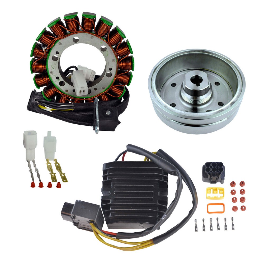 Kit Stator + Flywheel Mosfet Regulator Rectifier fits Suzuki LTA 400 Eiger 2004
